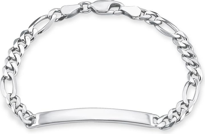 Amor ID Bracelet Figaro (19 cm, Silber)