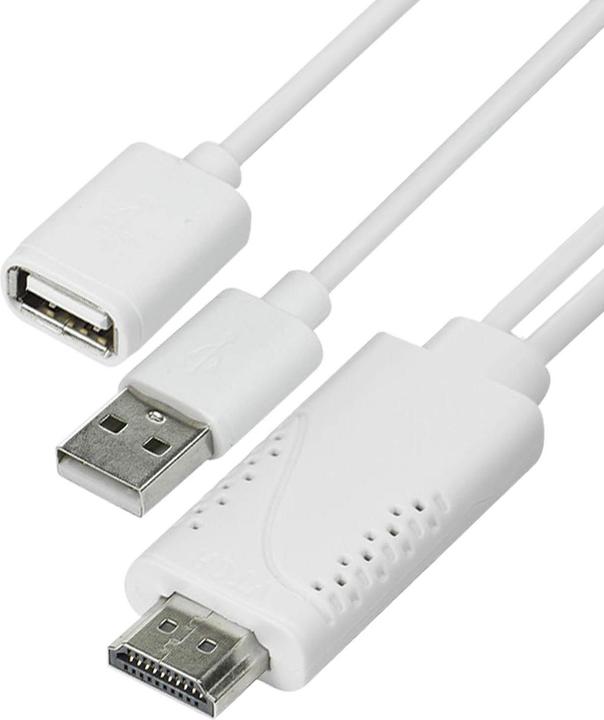Image du produit Avizar Câble USB MHL femelle vers HDMI mâle vers mâle HDTV Smartphone/tablette (1.80 m, HDMI)