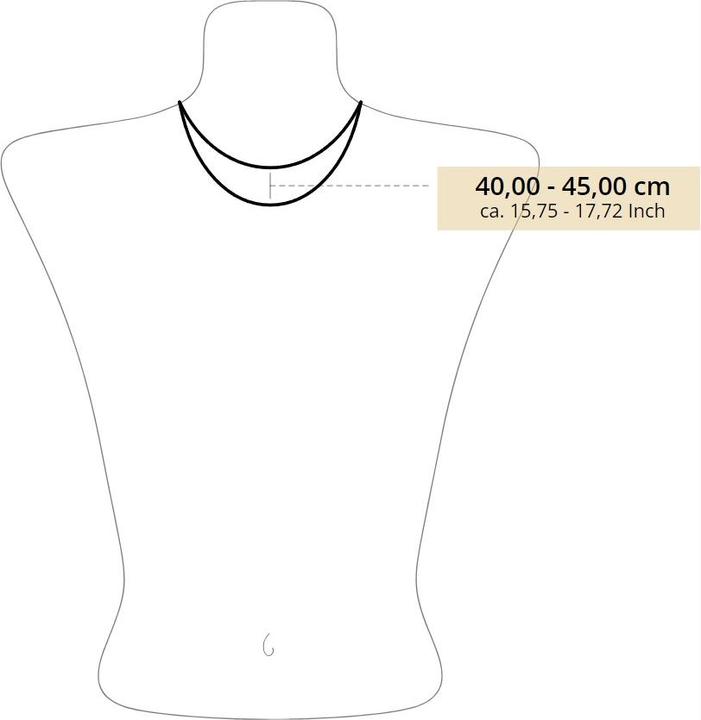 Produktbild Thomas Sabo Kette mit Halo-Anhänger in Herzform (925er Silber, 40 - 45 cm)