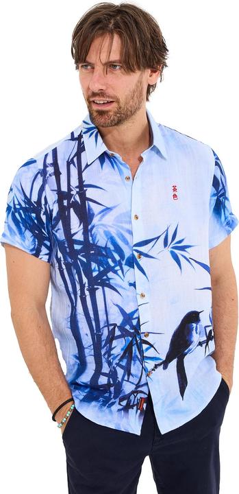 Actual product image Joe Browns Japanese-Inspired Bird Print Shirt (S)