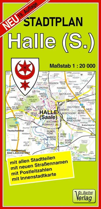Produktbild Stadtplan Halle (Saale) 1 : 20 000