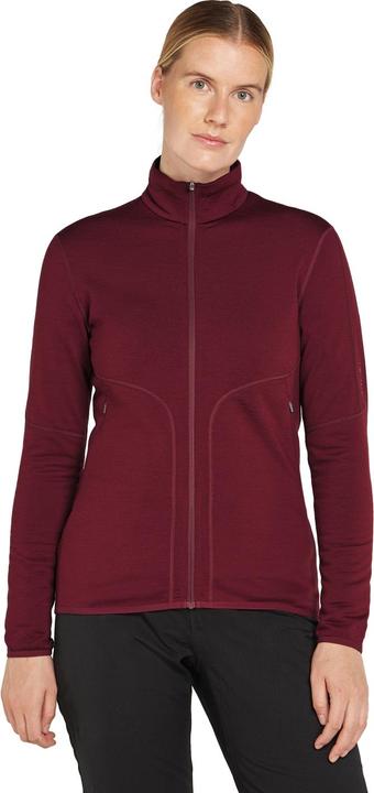 Produktbild Icebreaker Merino 560 Realfleece Elemental II Zip-Hoodie Fleecejacke Port Damen (S)