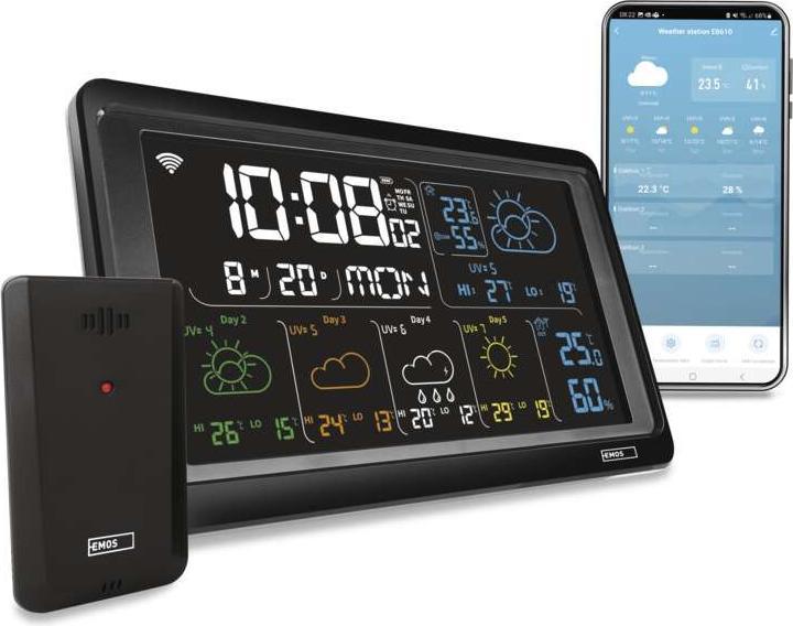 Emos GoSmart Drahtlose Wetterstation E8610 mit WiFi