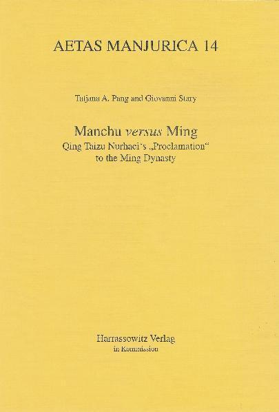 Produktbild Manchu versus Ming (Tatjana A Pang, Giovanni Stary, 2010)