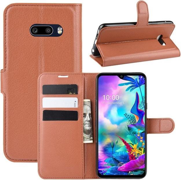 Actual product image MU Classic Litchi Leather Bookcover Series (G8X ThinQ)