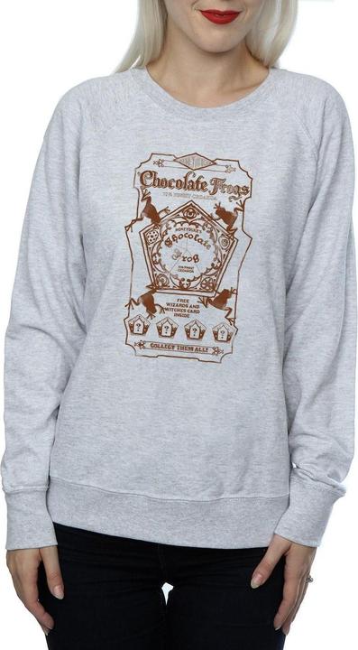 Actual product image Womens/Ladies Chocolate Frogs Mono Label Sweatshirt (S)