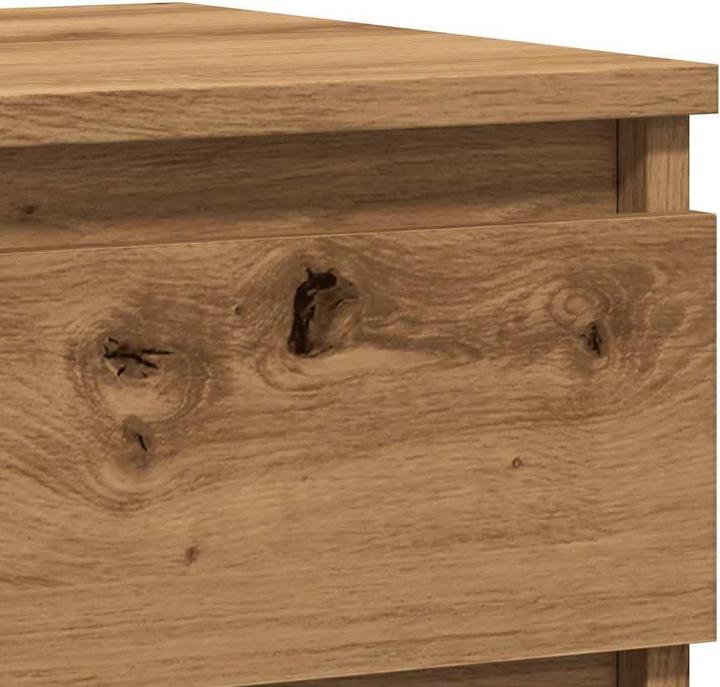 Actual product image VidaXL Bedside table Bedside cabinet Bedside chest of drawers Bedside console 2 pcs. Artisan oak (40 x 35 x 50 cm)