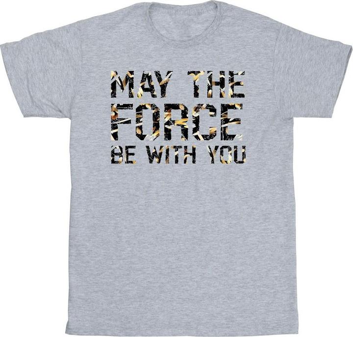 Actual product image Star Wars Mens May The Force Infill T-Shirt (3XL)
