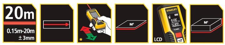 Immagine prodotto Stanley Misura laser TLM 65 - 20M (20 m, 635 nm)