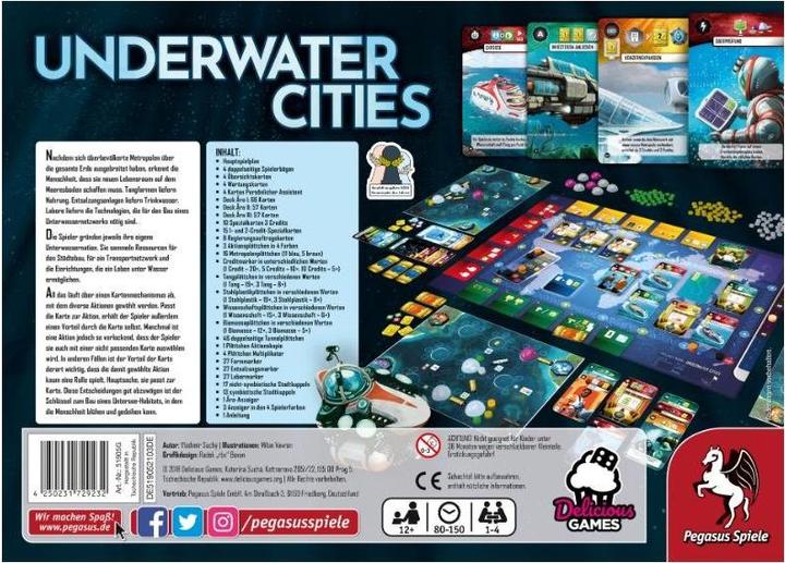 Actual product image Pegasus 51905G - Underwater Cities, Board game, 1-4 players, ages 12+ (DE edition) (German)