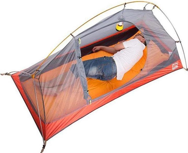 Actual product image Naturehike Namiot Cycling Ultralight 1 NH18A095-D-Orange (1.65 kg, 1 person)
