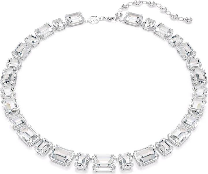 Actual product image Swarovski Millenia Tennis Halskette Oktagon Schliff Weiss (Swarovski Metal)