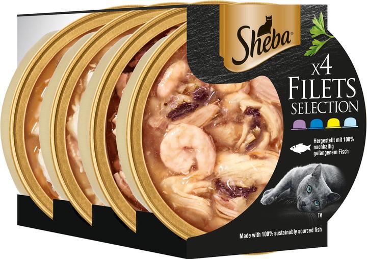 Sheba Sélection de filets (Adulte, 4 pcs, 240 g)