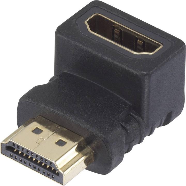 SpeaKa Professional SpeaKa HDMI Adapter Stecker auf Buchse nach oben gewinkelt 90° (HDMI)