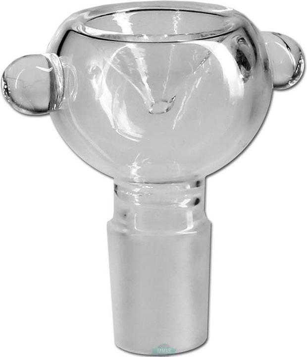 Actual product image Black Leaf Glass plug-in head NS19 round Ø