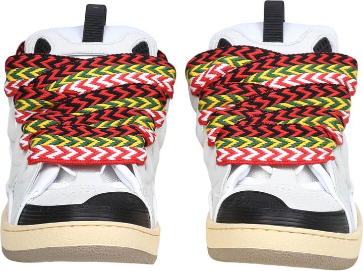 Produktbild Lanvin curb sneakers in leather and suede with multicolor laces (43)