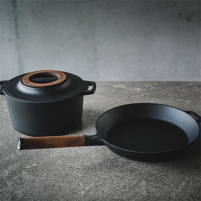 Immagine prodotto Fiskars Norden Padella, 24 cm (24 cm, Padella per friggere, Ghisa)