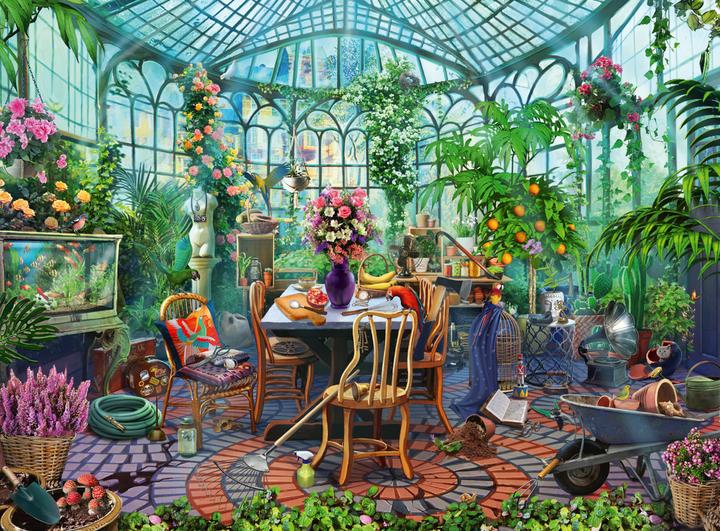 Produktbild Ravensburger Puzzle Greenhouse Mornings 500p (12000207) (500 Teile)