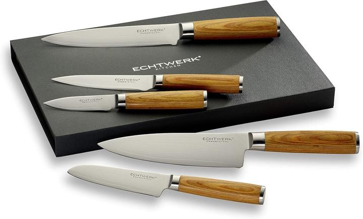 Produktbild Echtwerk Damastmesser, Set 5-teilig, Single (18 cm)
