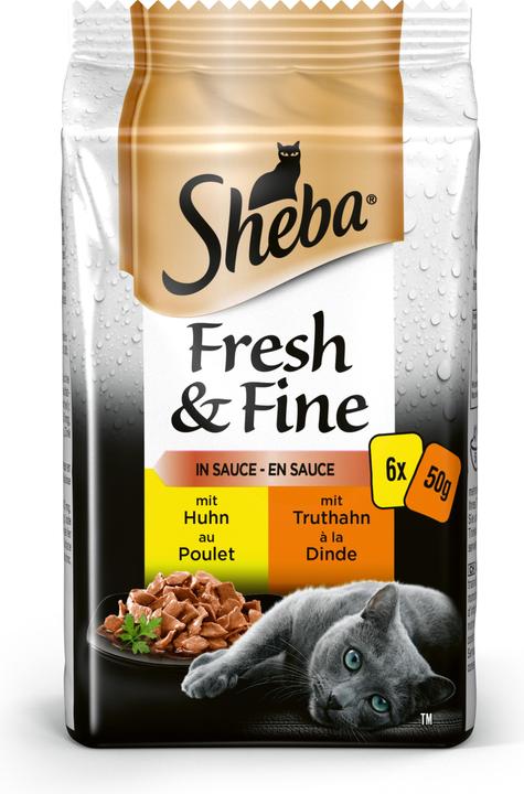 Produktbild Sheba Fresh und Fine in Sauce (Adult, 6 Stk., 300 g)