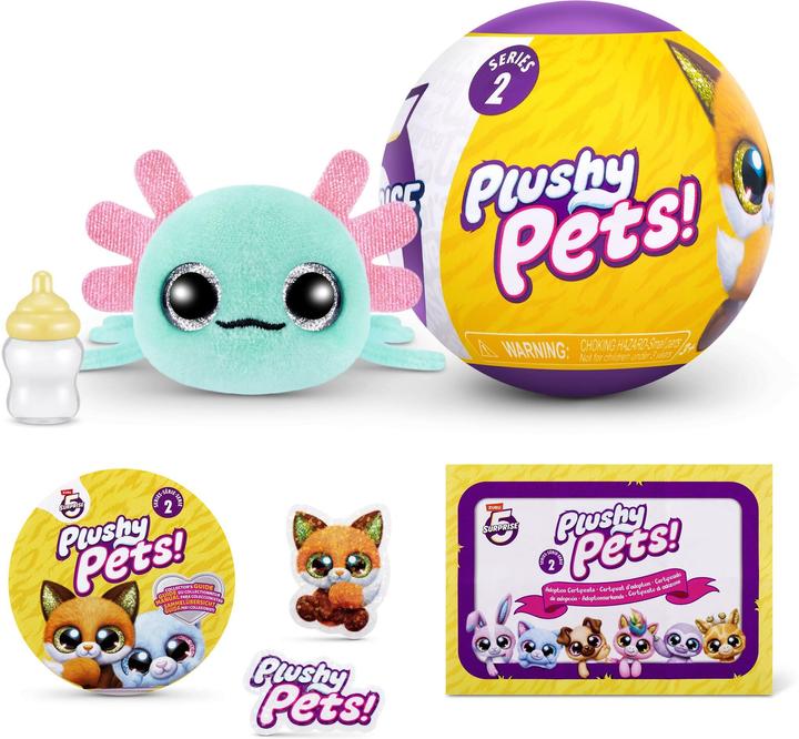 Actual product image Zuru 5 Surprise Plushy Pets Series 2 assorted