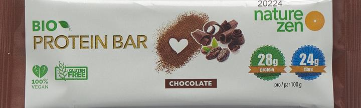 Actual product image Nature Zen Protein bar organic chocolate (Chocolate, 1 pcs., 40 g)