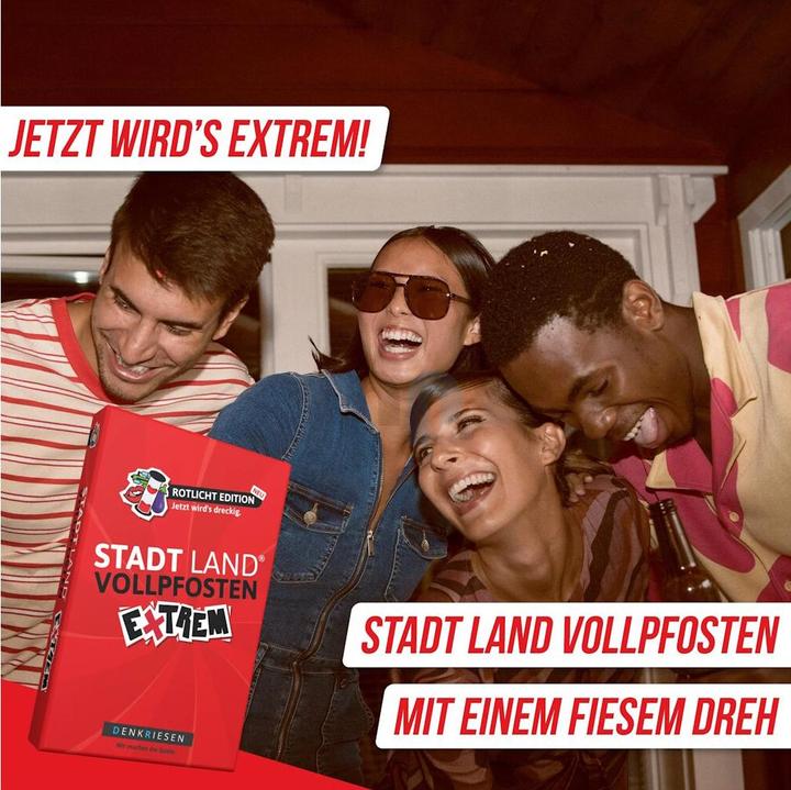Produktbild Denkriesen STADT LAND VOLLPFOSTEN – EXTREM - Rotlicht Edition - "Jetzt wird's drecking" (Deutsch)