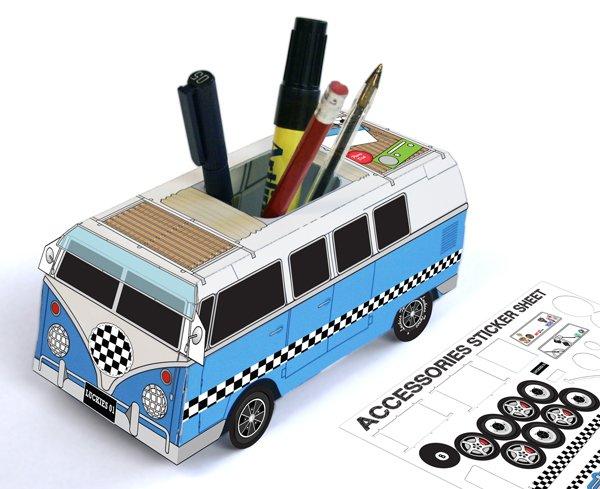 Actual product image Luckies Pencil holder camping bus