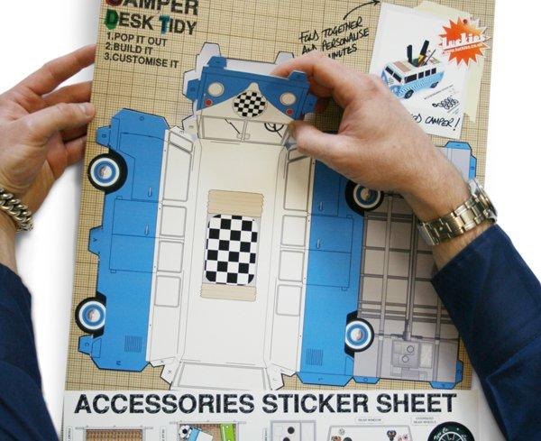 Actual product image Luckies Pencil holder camping bus