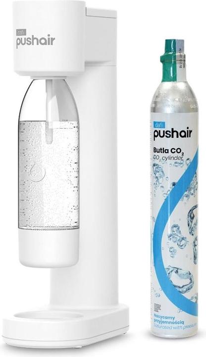 Actual product image Dafi PUSHAIR water aspirator white siphon + CO2 cartridge + 0 7 bottle