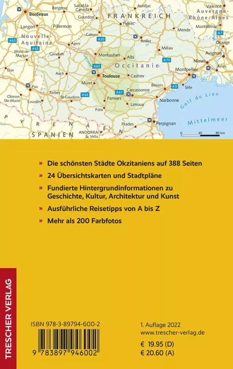 Actual product image Reiseführer Toulouse, Albi, Carcassonne (German, Heike Bentheimer, 2022)
