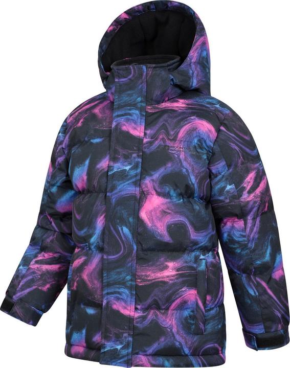 Actual product image Mountain Warehouse Childrens/Kids Snow II Printed Water Resistant Padded Jacket (158)