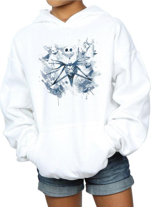Actual product image Disney Girls Nightmare Before Christmas Paint Spray Carers Hoodie (152, 158)
