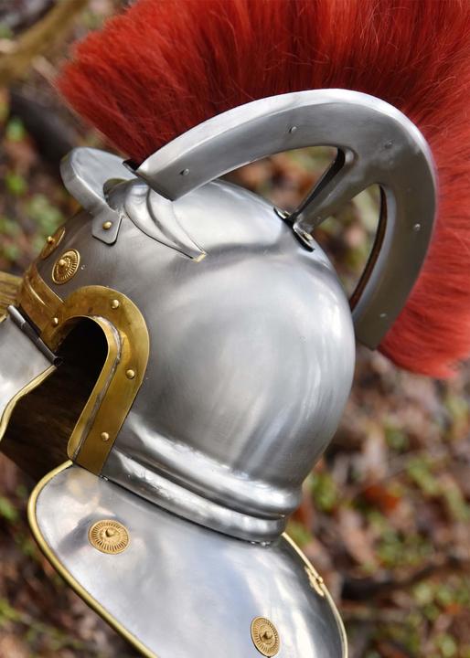 Actual product image Battle Merchant Roman officer's helmet with crest