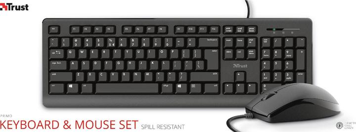 Immagine prodotto Trust Tastiera Primo USB QWERTY Tedesco Nero (DE, Cablato)