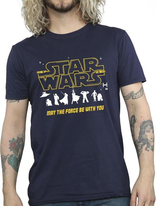 Produktbild Star Wars Silhouettes Force TShirt (L)