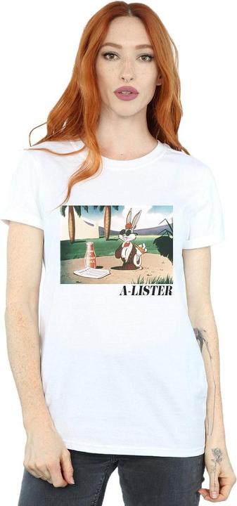 Actual product image Looney Tunes Womens/Ladies Bugs Bunny A-Lister Cotton Boyfriend T-Shirt (XXL)