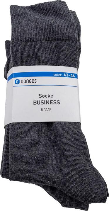 Image du produit Dönges Chaussettes en coton Business, gris, taille 43-46 (43 - 46)