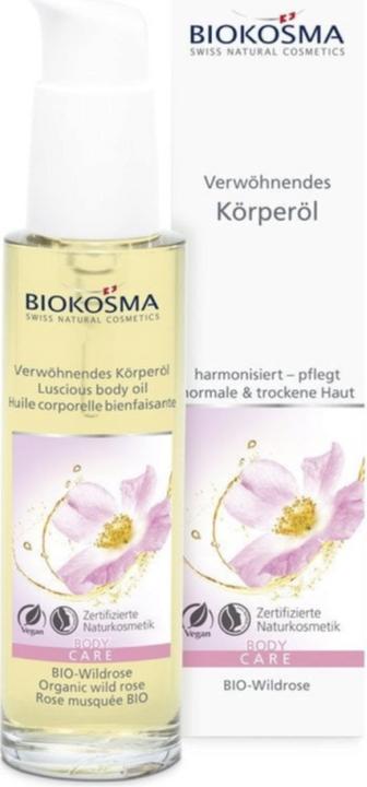 Actual product image Biokosma Body Oil Wild Rose BIO 100ml (Body oil, 100 ml)