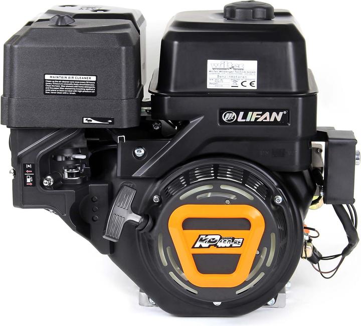 Produktbild Wiltec LIFAN KP460-RE 22mm E-Start Benzinmotor Einzylinder 16,3PS Motor Rüttelplatte