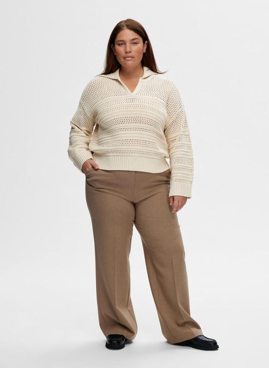 Actual product image Selected Femme Crochet-look jumper (XXL)