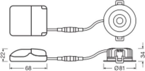 Actual product image Ledvance LED recessed spotlight (510 lm)