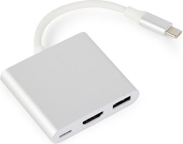 Gembird A-CM-HDMIF-02-SV (USB-C, 3 Ports)
