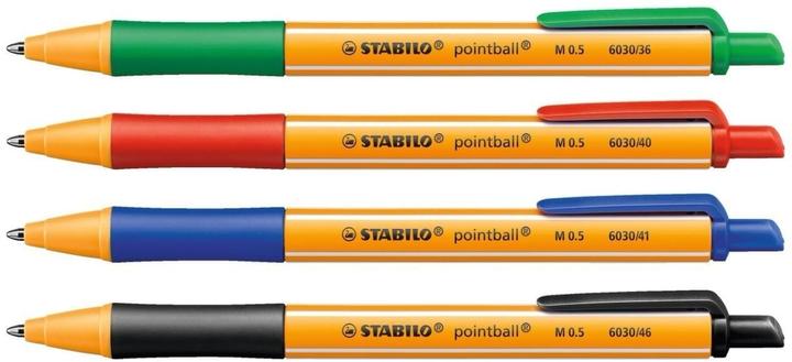 Actual product image STABILO Pointball (Red, Black, Green, Blue, 4 x)