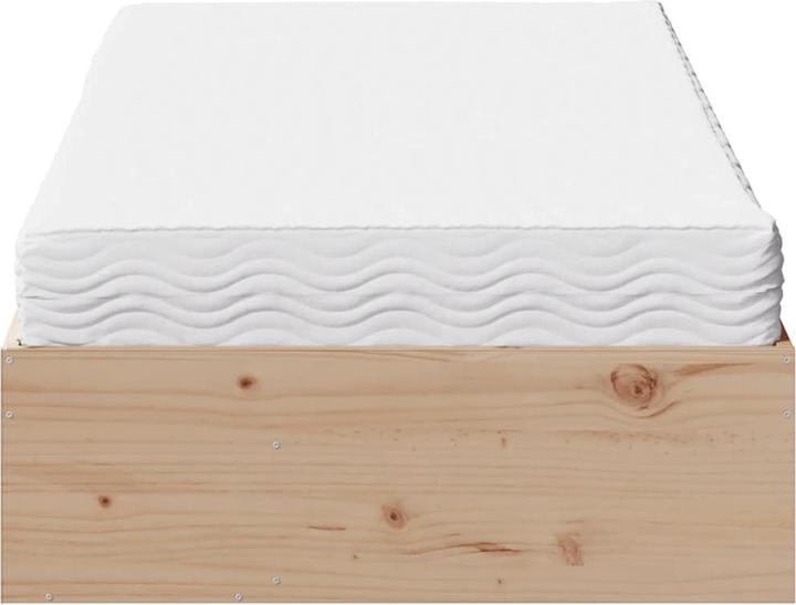 Produktbild VidaXL Tagesbett mit Matratze 100x200 cm Massivholz Kiefer Sofabett Schlafsofa (100 x 200 cm)
