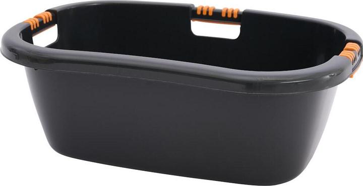 Produktbild Siena Home Wäschewanne "Aversa" 65 cm schwarz mit Softgriff (28 l)