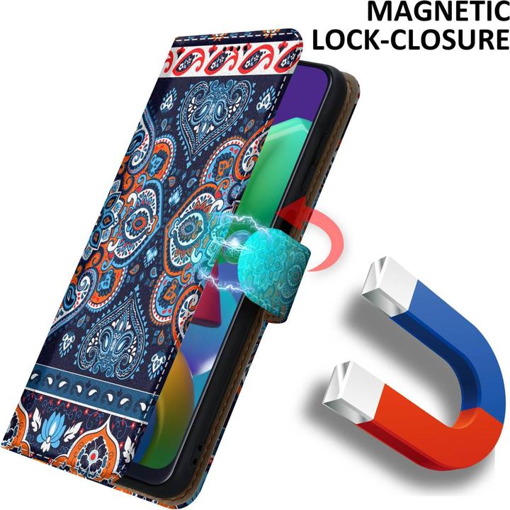Produktbild Cadorabo Book Hülle mit Print für Samsung Galaxy M31 (Samsung Galaxy M31)