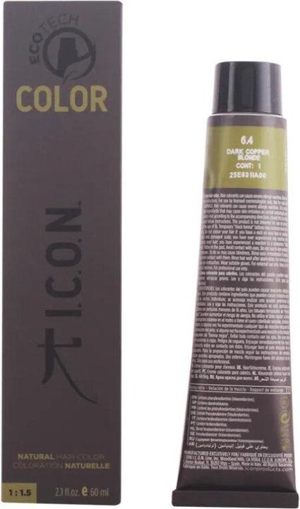 Produktbild I.C.O.N. ECOTECH COLOR natural color #6.4 dark copper blonde 60 ml (6.4 - Kastanienbraun)