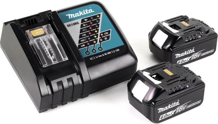 Actual product image Makita DDF 485 RGJ cordless screwdriver 18V 50Nm in Makpac + 2x 6,0 Ah battery + charger (Rechargeable battery operated)
