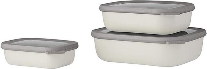 Produktbild Rosti Mepal Mepal - Cirqula Low Rect Bowl Set​ - Nordic White (14598) (3.50 l)
